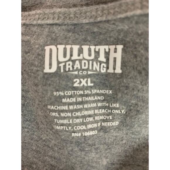 Size 2XL Duluth Trading Co Womens Gray Tank Top Shirt - Picture 6 of 6